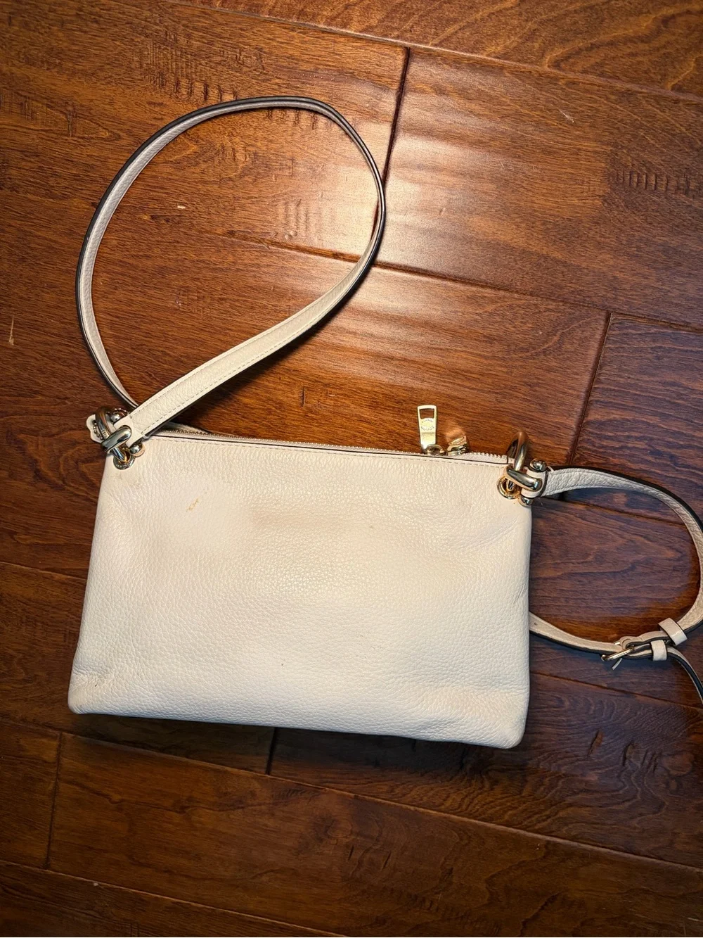 Coach Lyla Double-Zip Crossbody White
